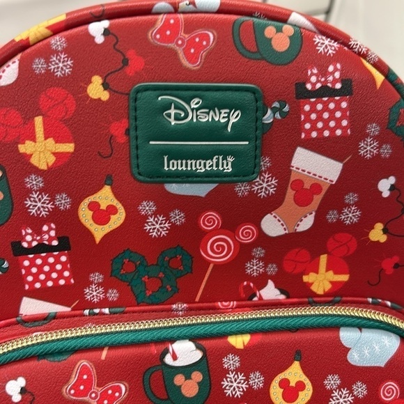 Loungefly Disney Mickey Mouse Holiday Sweets & Treats Mini Backpack NWT! main image 5